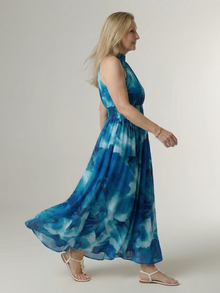 Willow | Gathered Halter Midi Dress