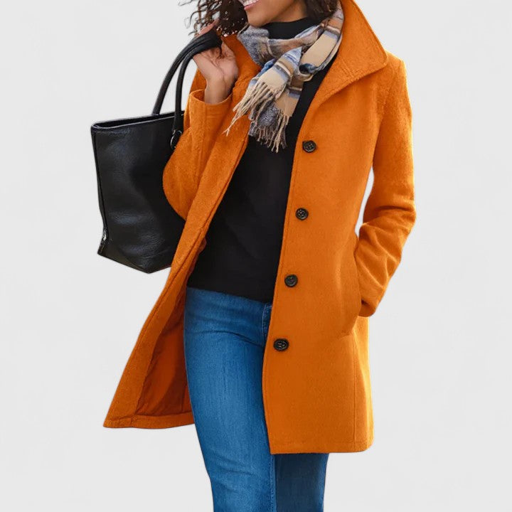 Jami | Classic Wool Blend Coat - Alurea & Co.