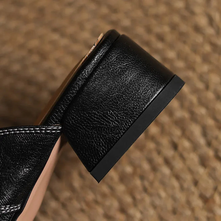 Andie Genuine Leather Mules - Alurea & Co.