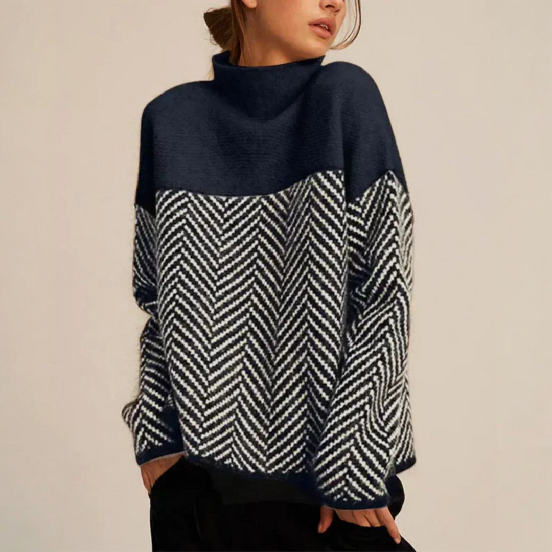 Norah | Cotton Turtleneck Sweater - Alurea & Co.