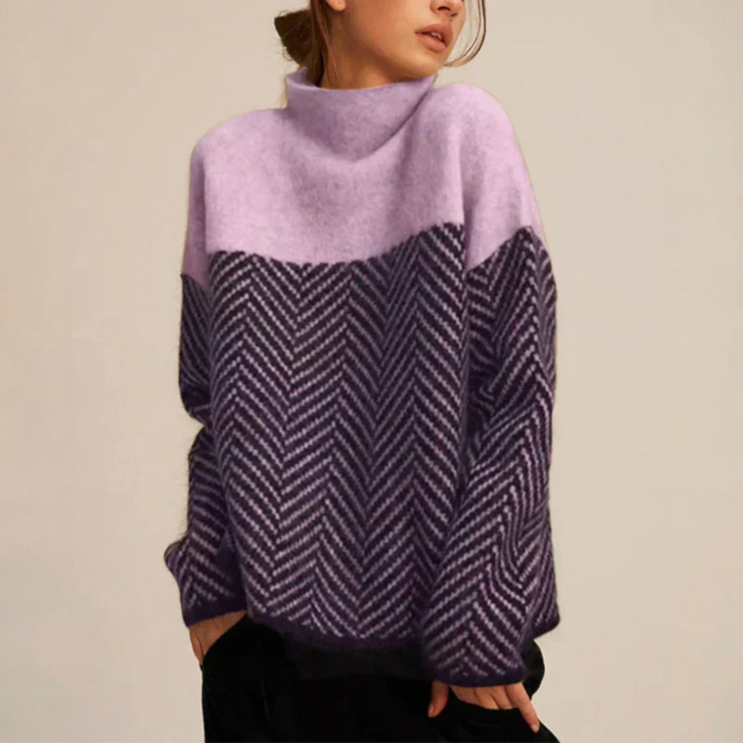 Norah | Cotton Turtleneck Sweater - Alurea & Co.