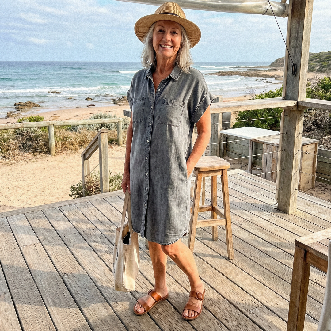 Nora - Casual Denim Dress