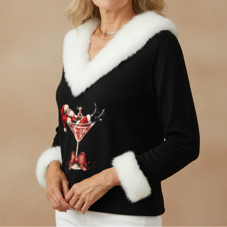 Aubrey – Festive Cheer Holiday Top - Alurea & Co.