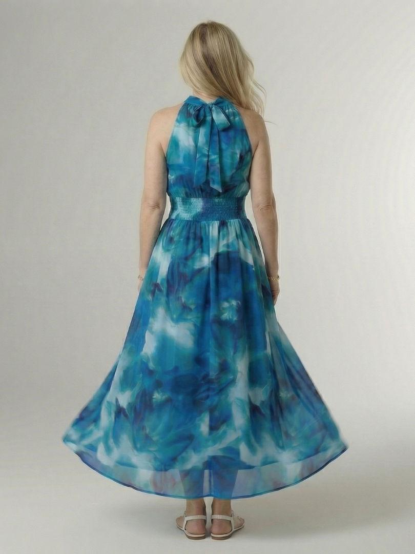 Willow | Gathered Halter Midi Dress