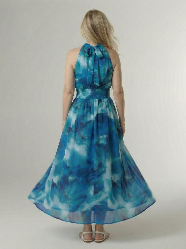 Willow | Gathered Halter Midi Dress