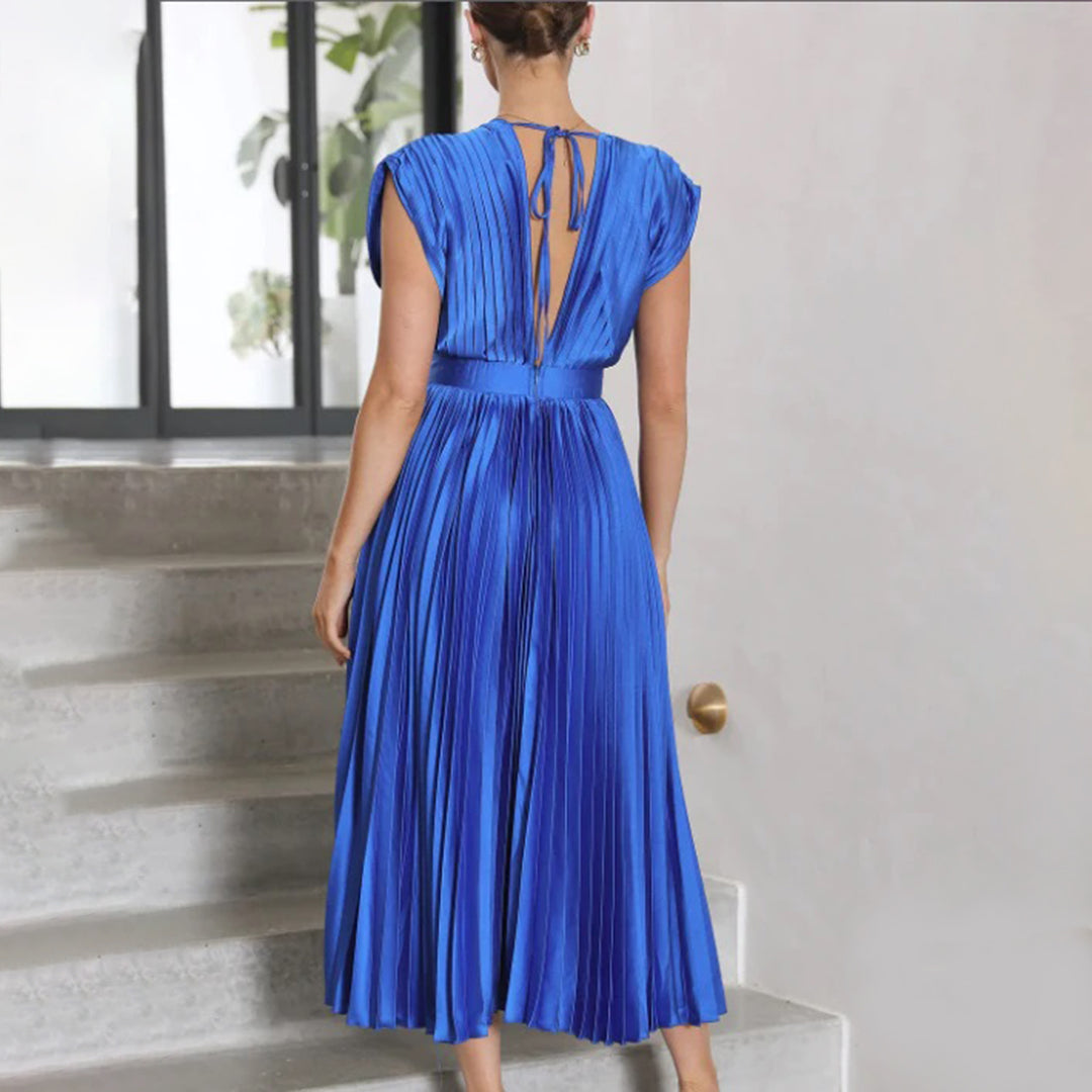 Genevieve | Timeless Pleated Midi Dress