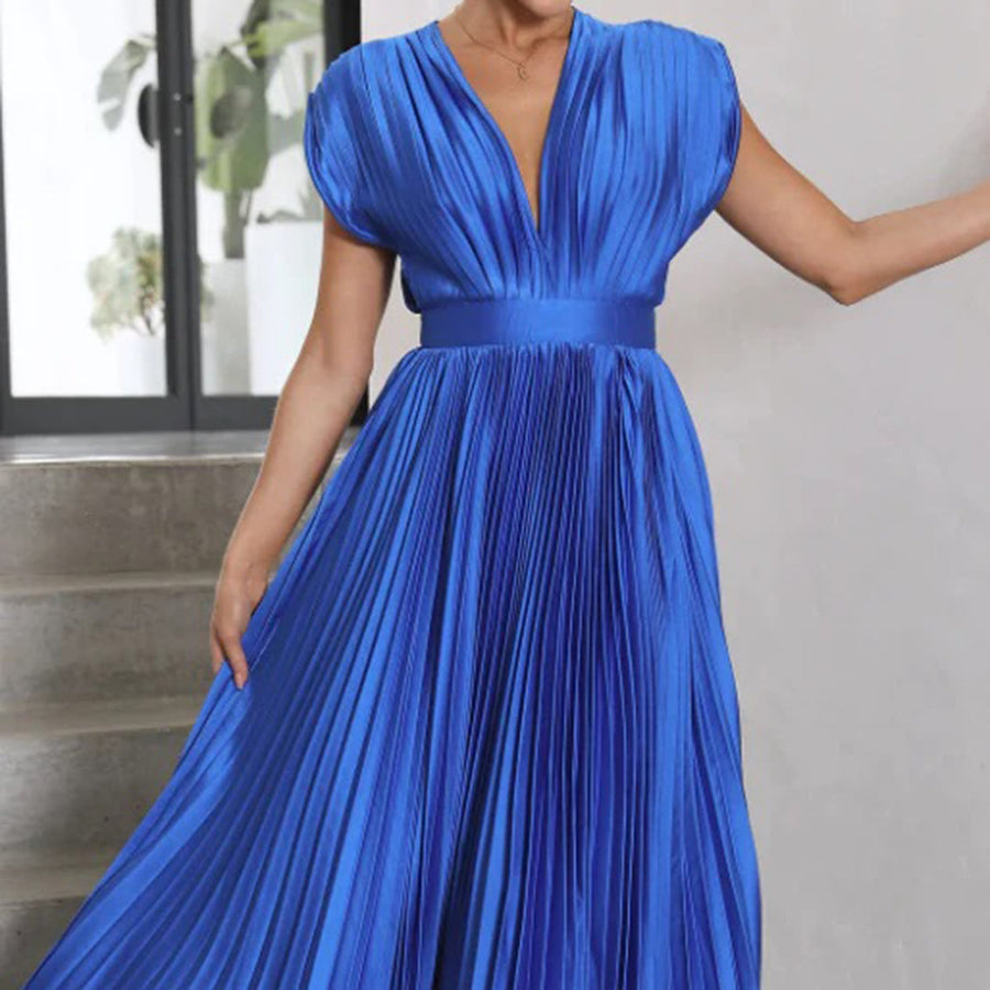 Genevieve | Timeless Pleated Midi Dress