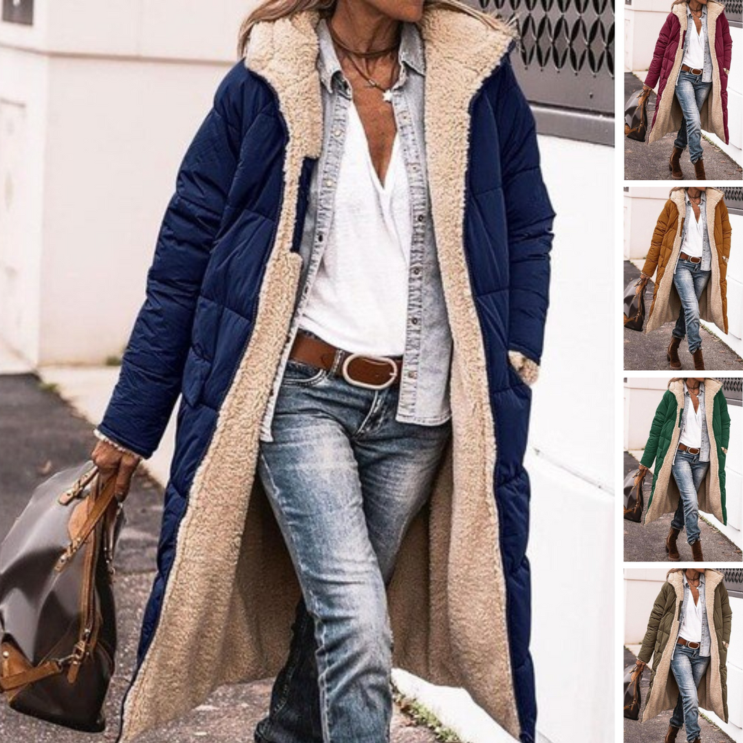 Elegant Reversible Coat for Women - Alurea & Co.