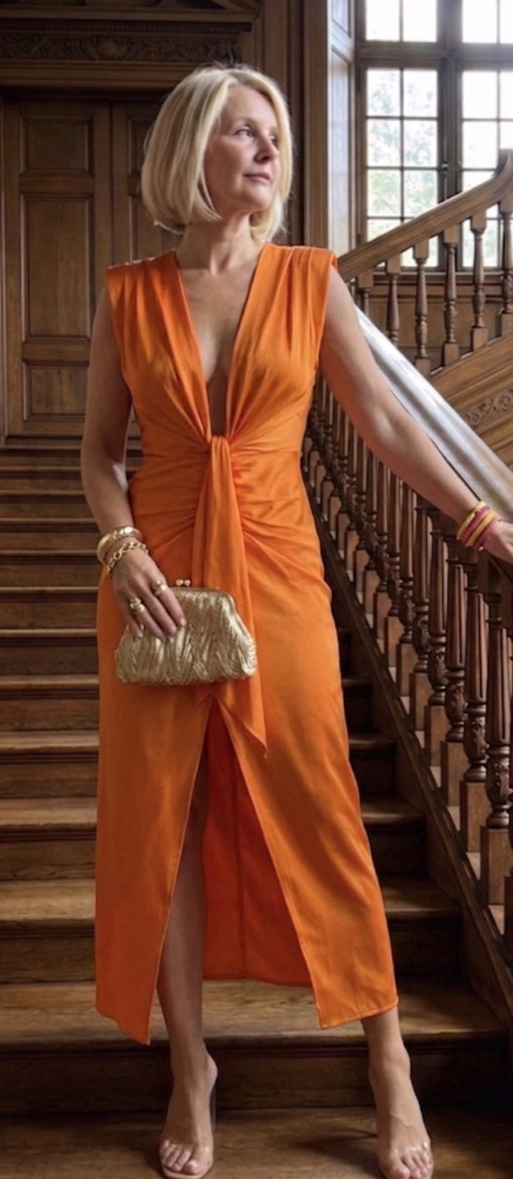 Adeline | Elegant Pleated Dress