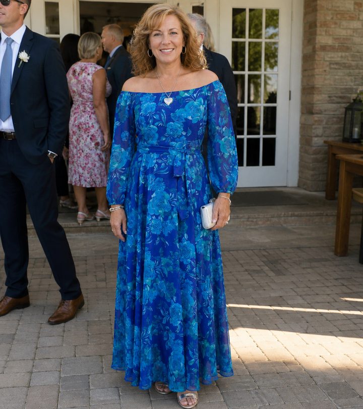 Emma | Off Shoulder Floral Maxi Dress