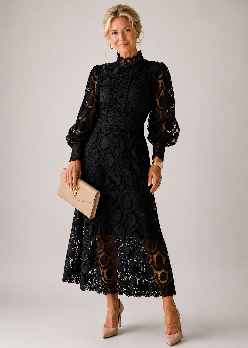 Penelope | Lace Midi Dress