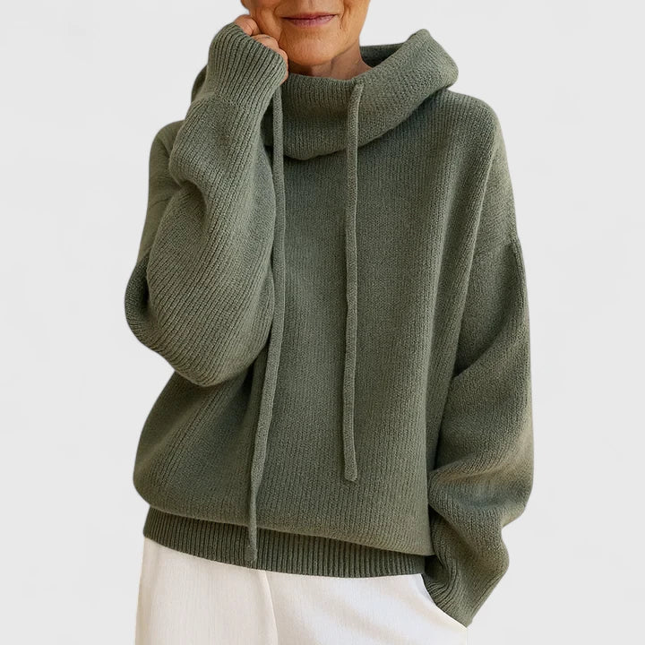 Marie | Cozy Knit Hoodie - Alurea & Co.