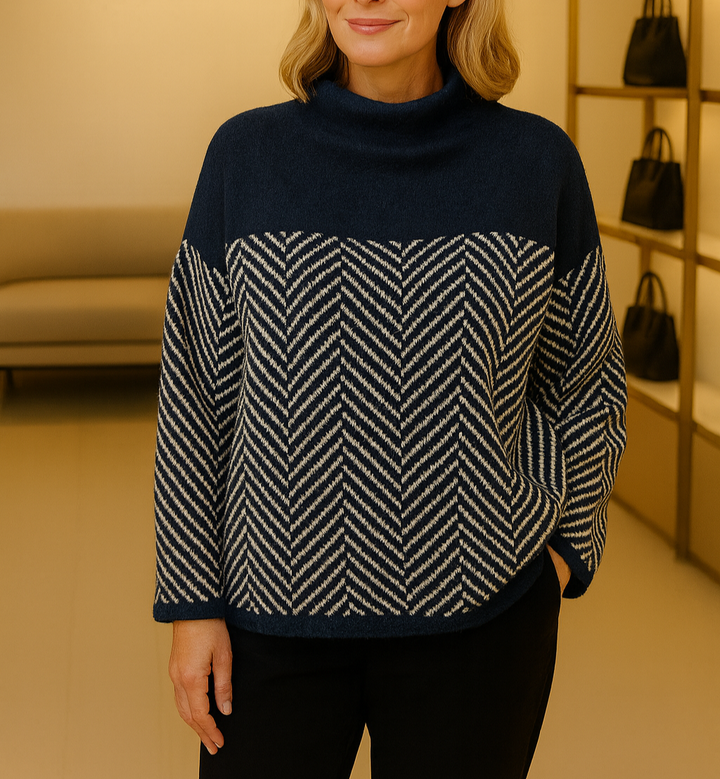 Norah | Cotton Turtleneck Sweater - Alurea & Co.