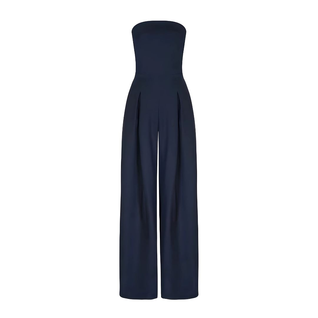 Ceria - Elegant strapless jumpsuit