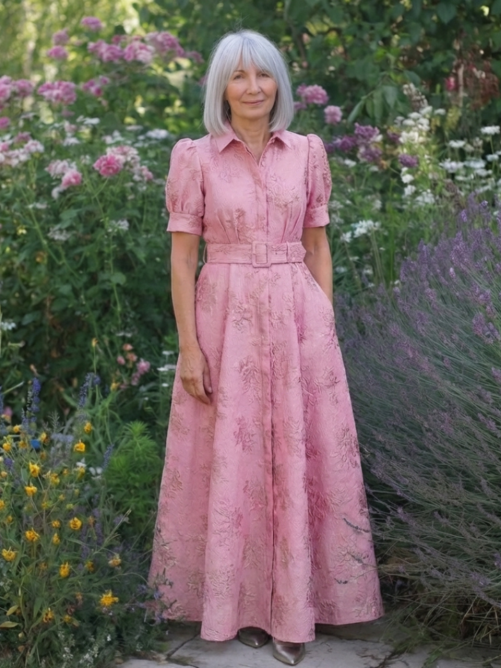 Brittany | Belted Floral Maxi Dress