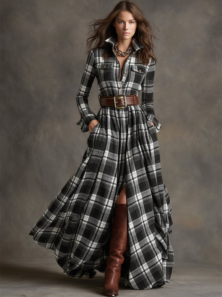 Mireline - Classic Button-Up Shirt Dress - Alurea & Co.