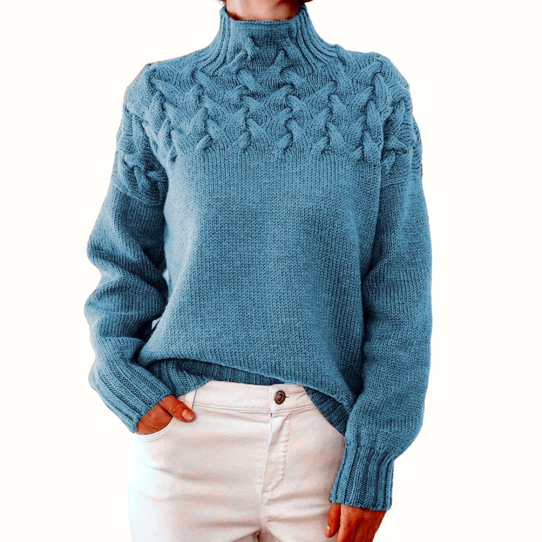Elena | Warm Knitted Turtleneck - Alurea & Co.