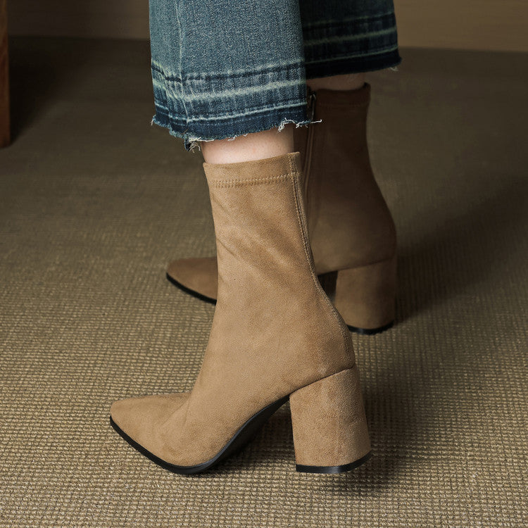 Tylia Genuine Suede Boots - Alurea & Co.