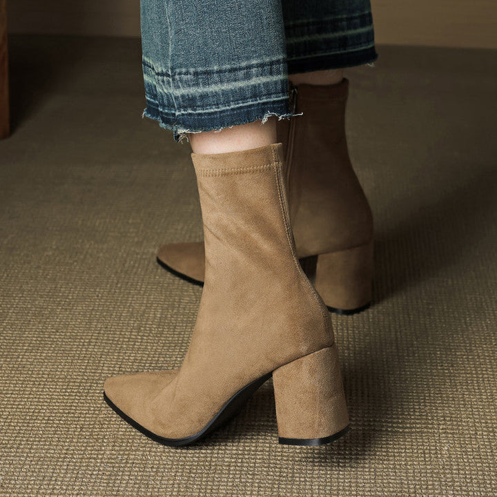 Tylia Genuine Suede Boots - Alurea & Co.