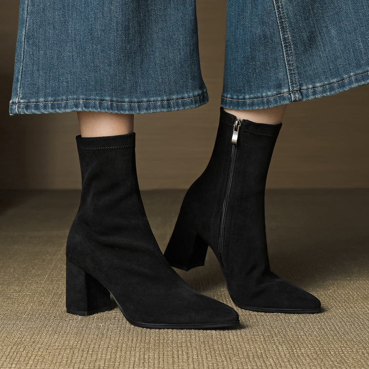 Tylia Genuine Suede Boots - Alurea & Co.