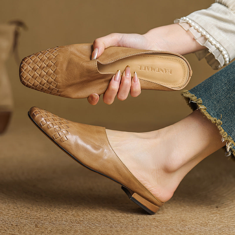 Helma Genuine Leather Mules - Alurea & Co.