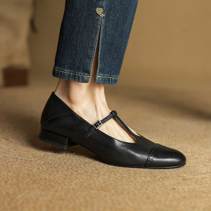 Miska Genuine Leather Flats - Alurea & Co.