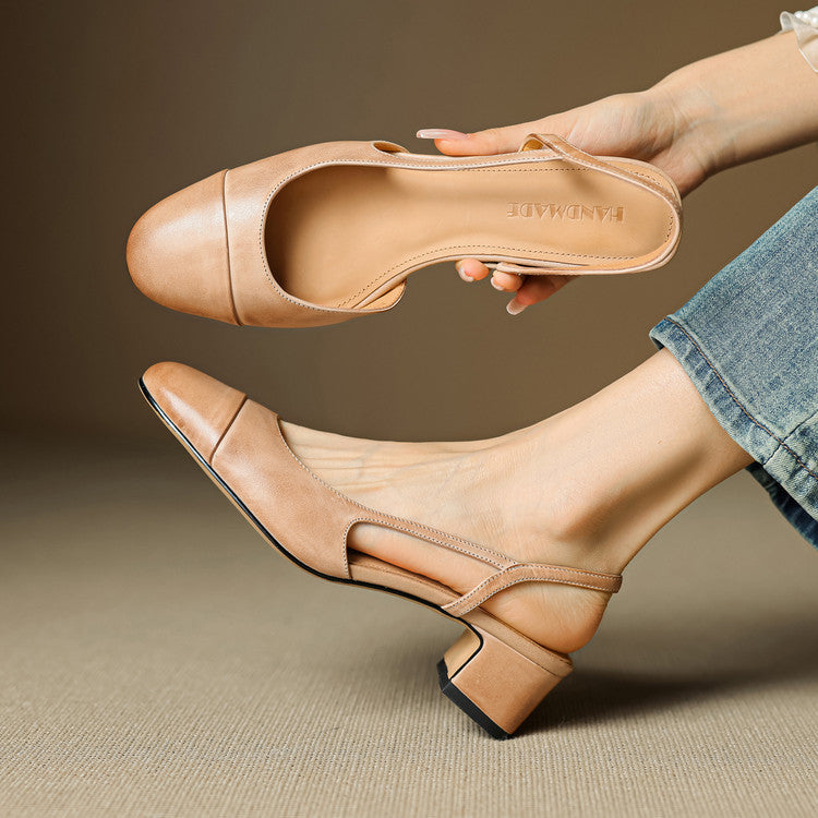 Reyna Genuine Leather Pumps - Alurea & Co.