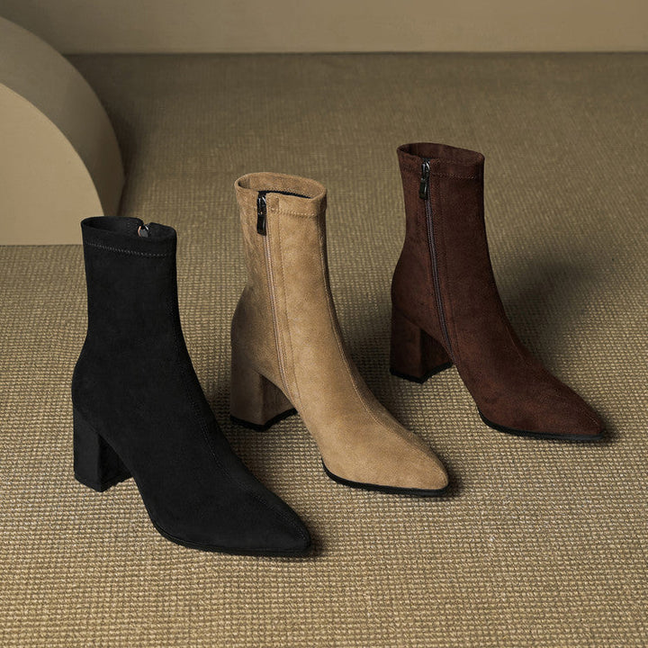 Tylia Genuine Suede Boots - Alurea & Co.