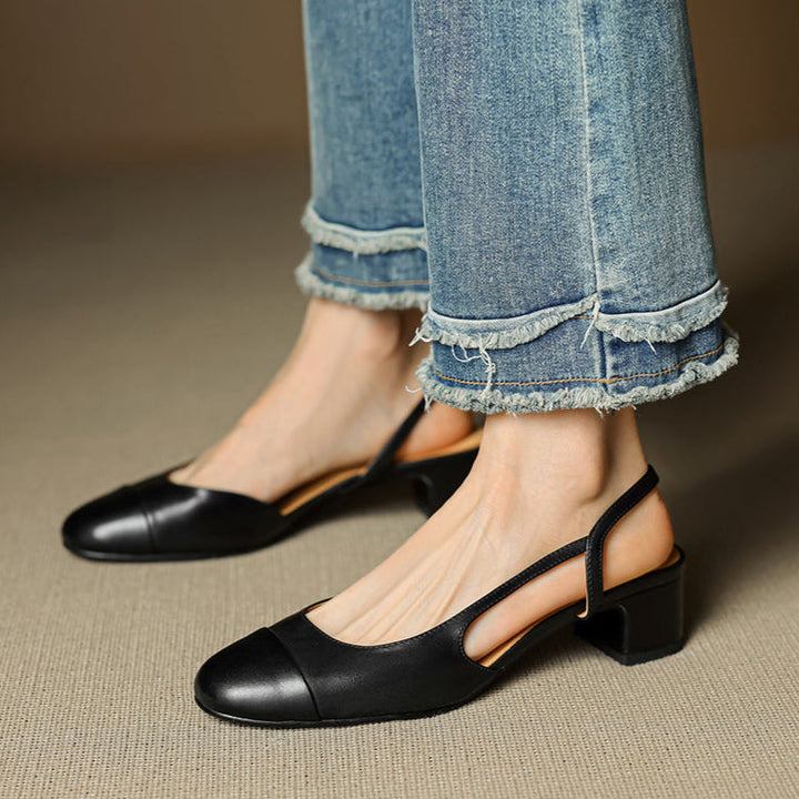 Reyna Genuine Leather Pumps - Alurea & Co.