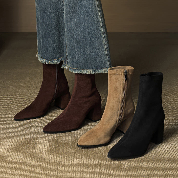Tylia Genuine Suede Boots - Alurea & Co.