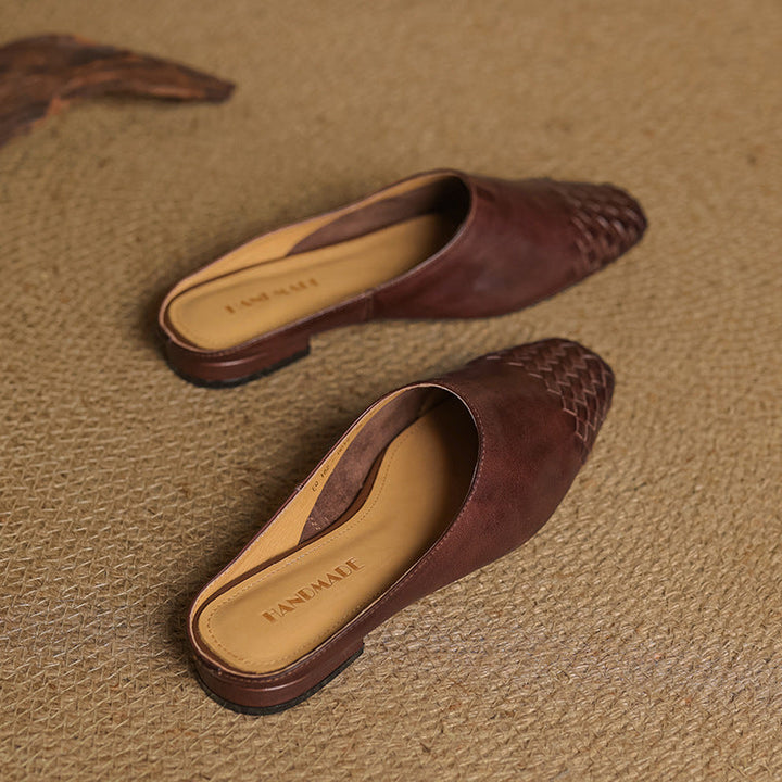 Helma Genuine Leather Mules - Alurea & Co.