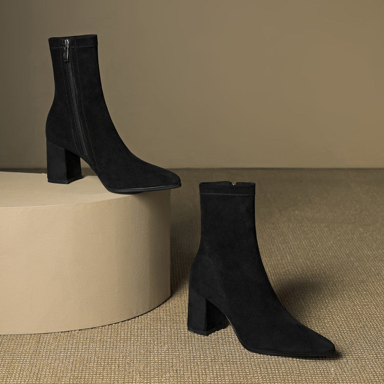 Tylia Genuine Suede Boots - Alurea & Co.