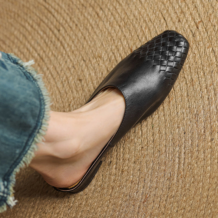 Helma Genuine Leather Mules - Alurea & Co.