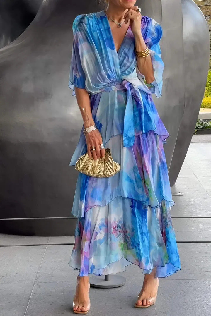 Aubrey | Layered Floral Sun Dress