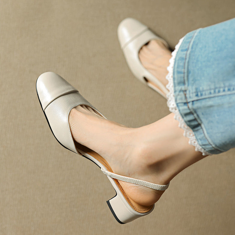 Reyna Genuine Leather Pumps - Alurea & Co.