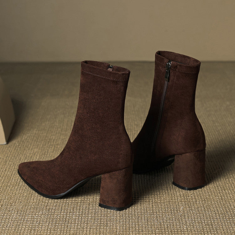 Tylia Genuine Suede Boots - Alurea & Co.