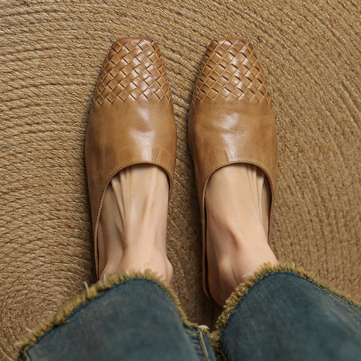 Helma Genuine Leather Mules - Alurea & Co.