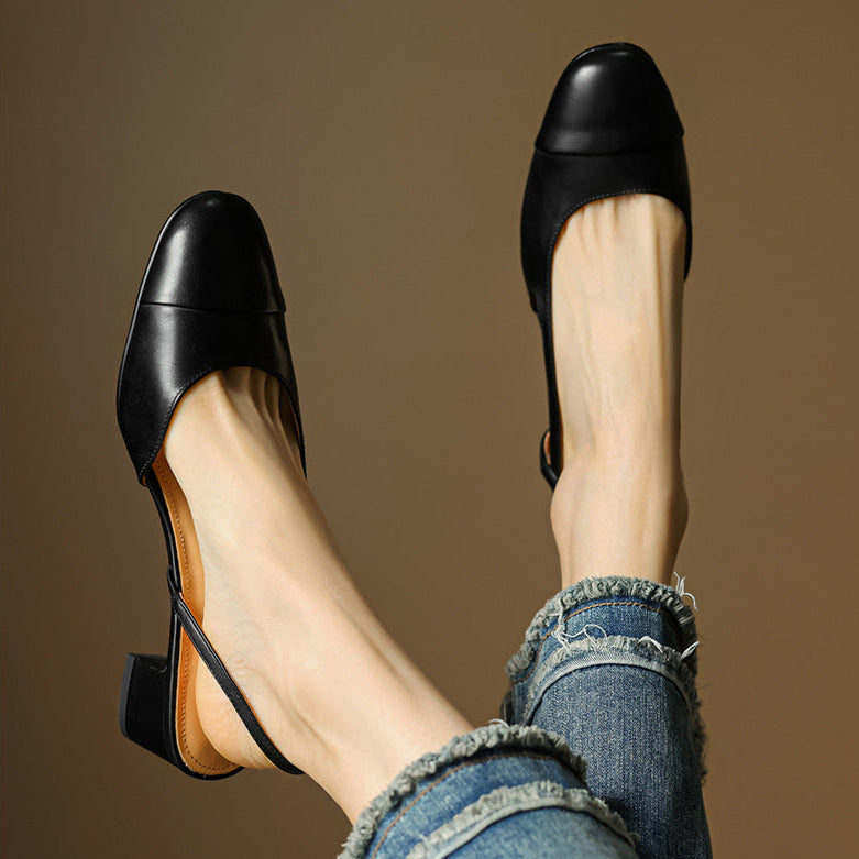 Reyna Genuine Leather Pumps - Alurea & Co.