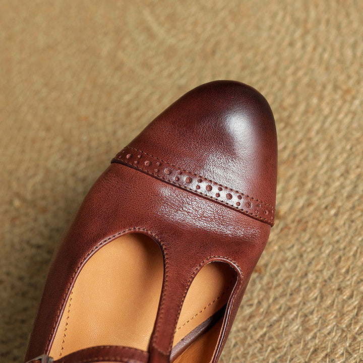 Miska Genuine Leather Flats - Alurea & Co.