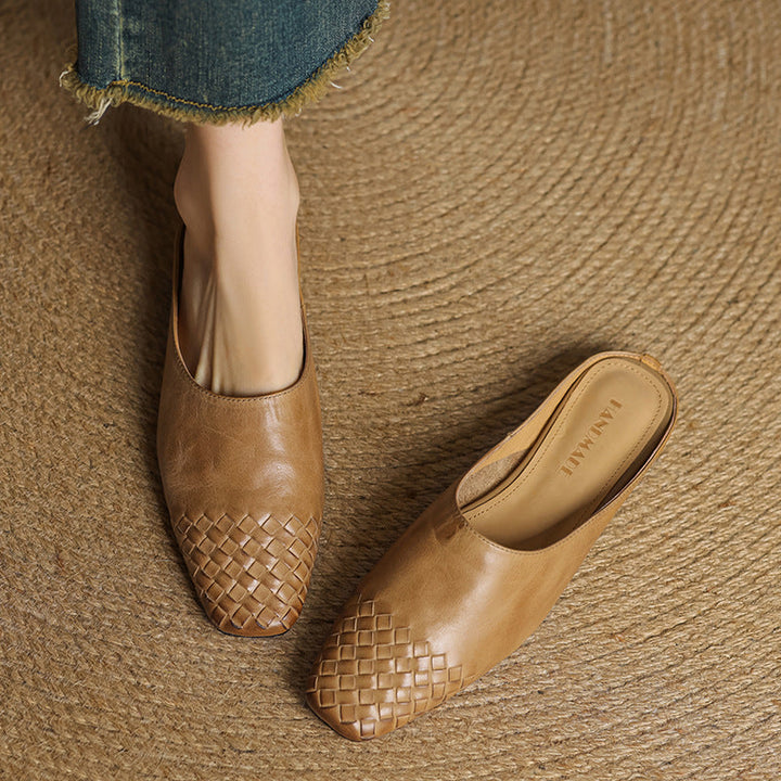 Helma Genuine Leather Mules - Alurea & Co.