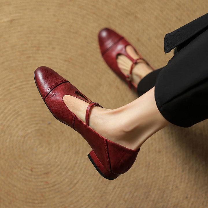 Miska Genuine Leather Flats - Alurea & Co.