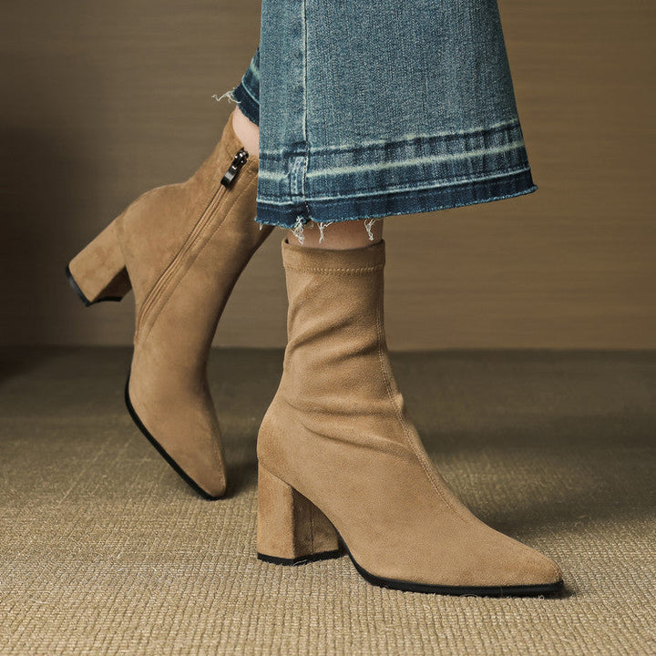 Tylia Genuine Suede Boots - Alurea & Co.