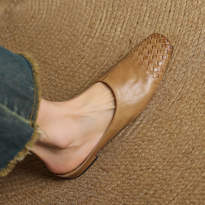 Helma Genuine Leather Mules - Alurea & Co.