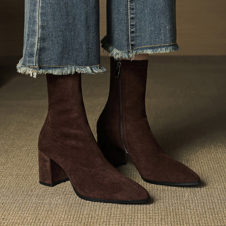 Tylia Genuine Suede Boots - Alurea & Co.
