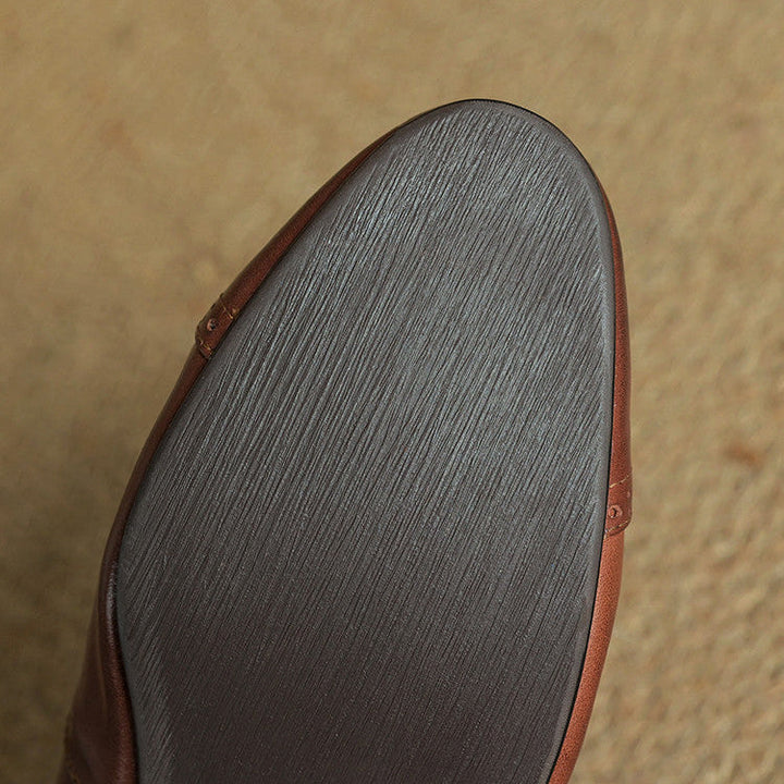 Miska Genuine Leather Flats - Alurea & Co.