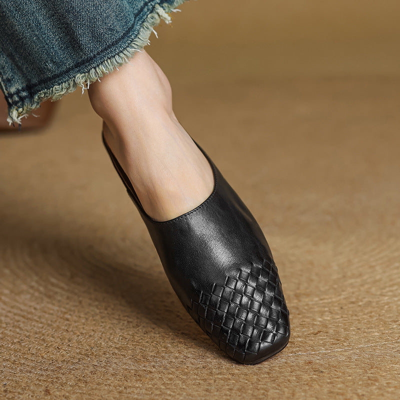 Helma Genuine Leather Mules - Alurea & Co.