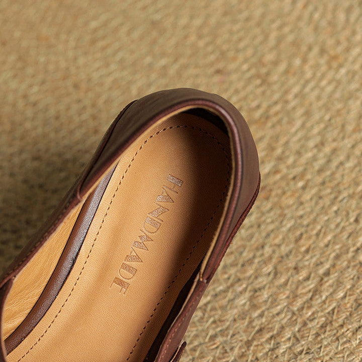 Miska Genuine Leather Flats - Alurea & Co.