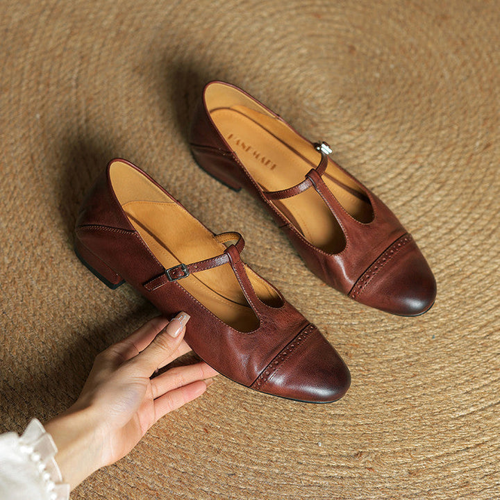 Miska Genuine Leather Flats - Alurea & Co.