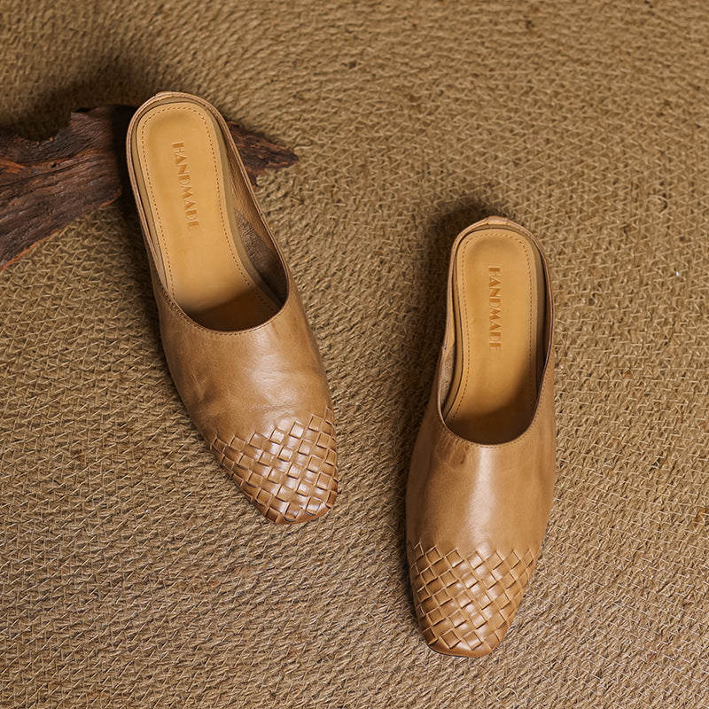Helma Genuine Leather Mules - Alurea & Co.