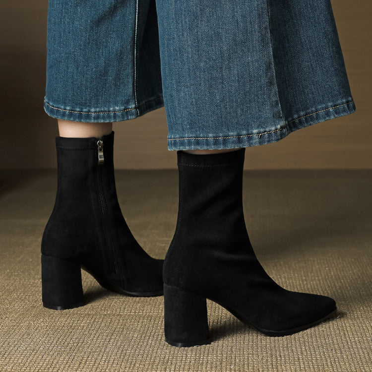 Tylia Genuine Suede Boots - Alurea & Co.